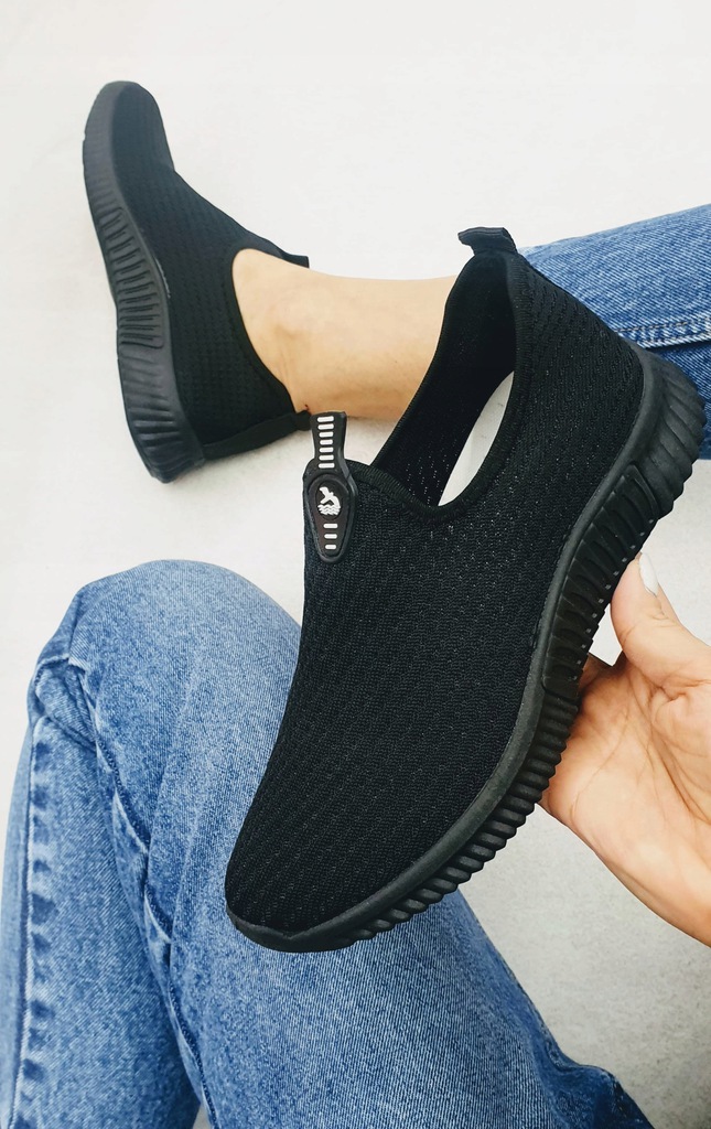 TL501-CZARNE-TRAMPKI-SPORTOWE-DAMSKIE-ALL-BLACK-37-Oryginalne-opakowanie-producenta-pudelko